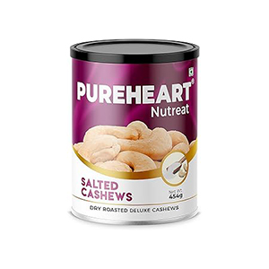 Pureheart&nbsp;Nutreat&nbsp;भुना&nbsp;हुआ&nbsp;नमकीन&nbsp;काजू&nbsp;(454&nbsp;ग्राम),&nbsp;स्वादिष्ट